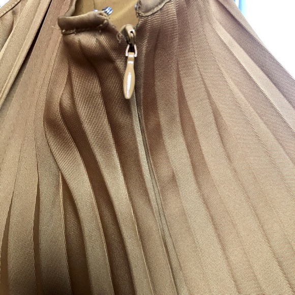 Club Monaco Strappy Pleated Maxi Dress in Marigold - Picture 5 of 8
